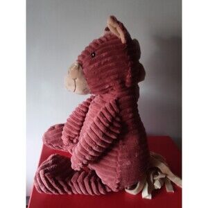 Unipak Red Brown Horse 18" Plush Corduroy Stuffed Animal Toy